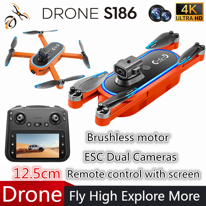 2025 S186 Drone Professional 4 - Drone Camera Hd 评论和价格