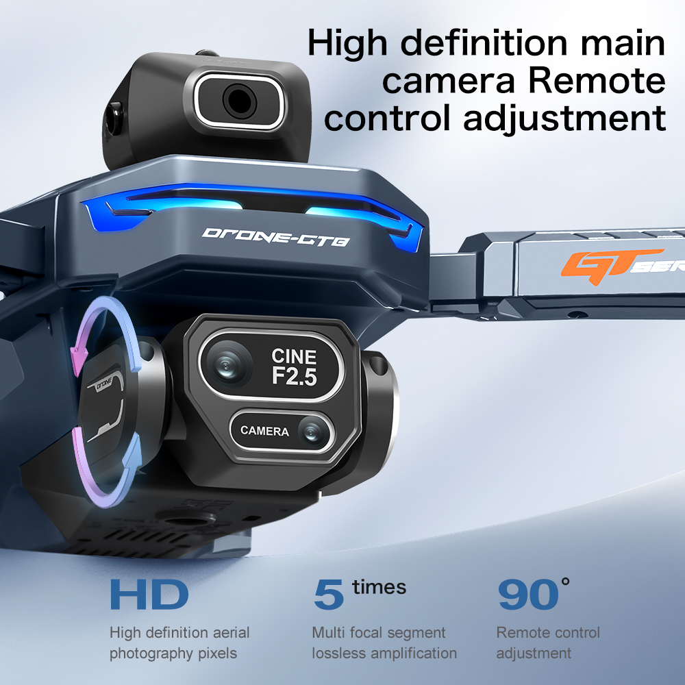 NEW GT8 HD RC Drone 4K Profess - Drone Camera Lens 评论和价格