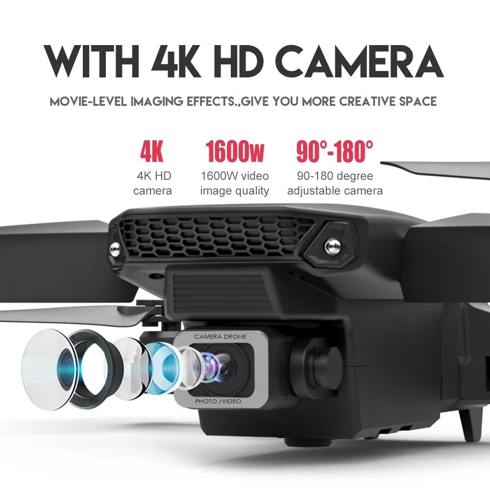 RC Drone New E88Pro 4K Profess - Drone Camera Mount 评论和价格