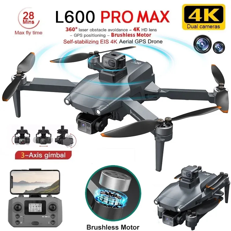 L600 PRO MAX GPS Drone Profess - Drone Camera Lens 评论和价格