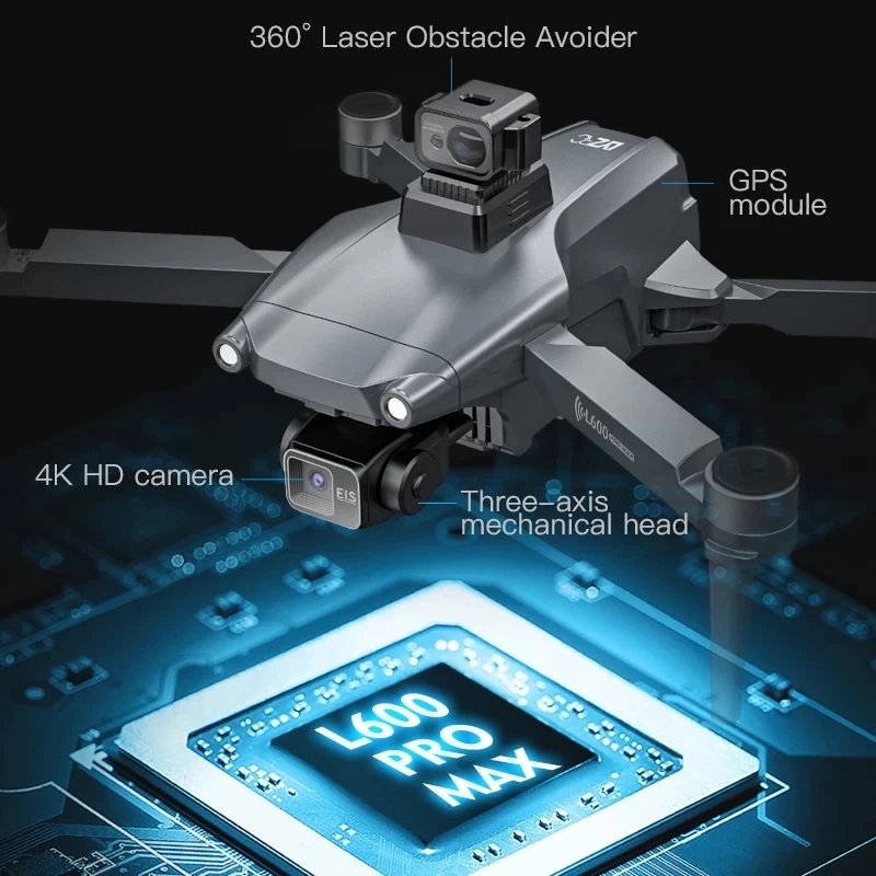 L600 PRO MAX GPS Drone Profess - Drone Camera Lens 评论和价格